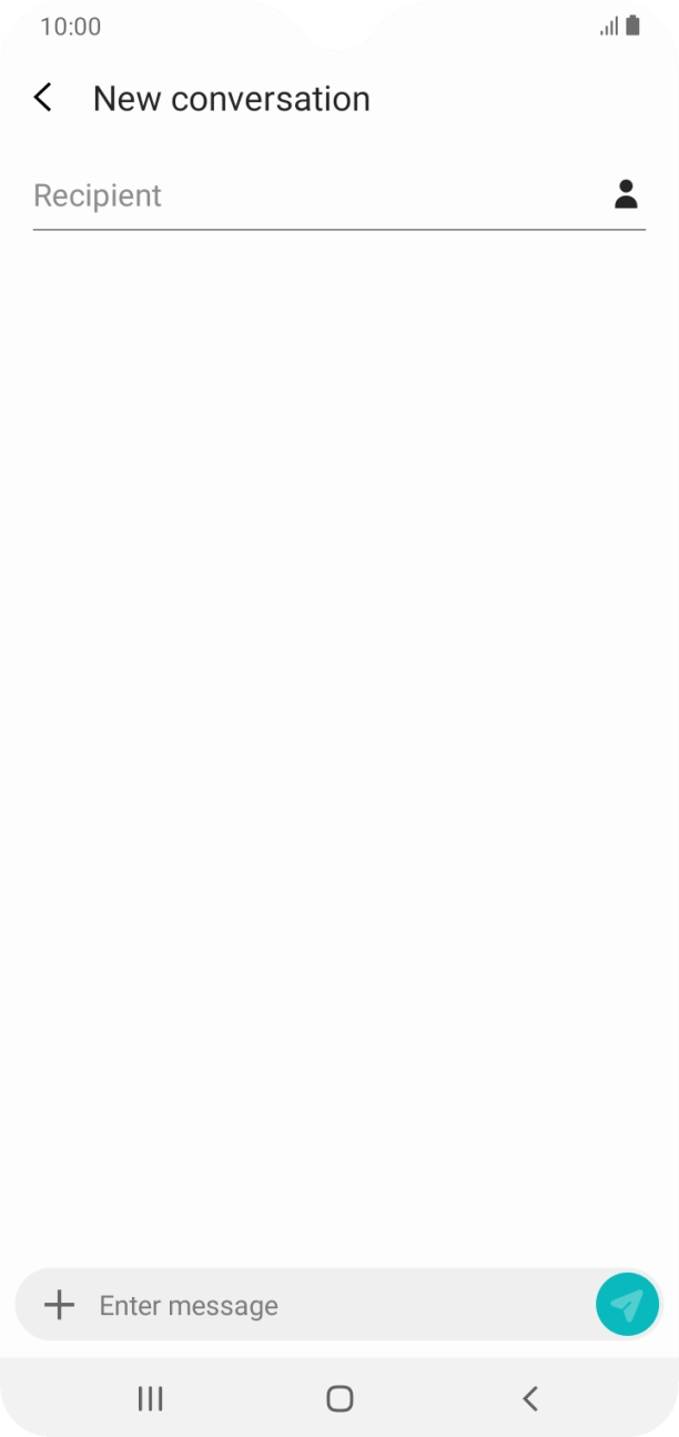 Press the search field and key in the first letters of the recipient's name. Press the search field and key in the first letters of the recipient's name.