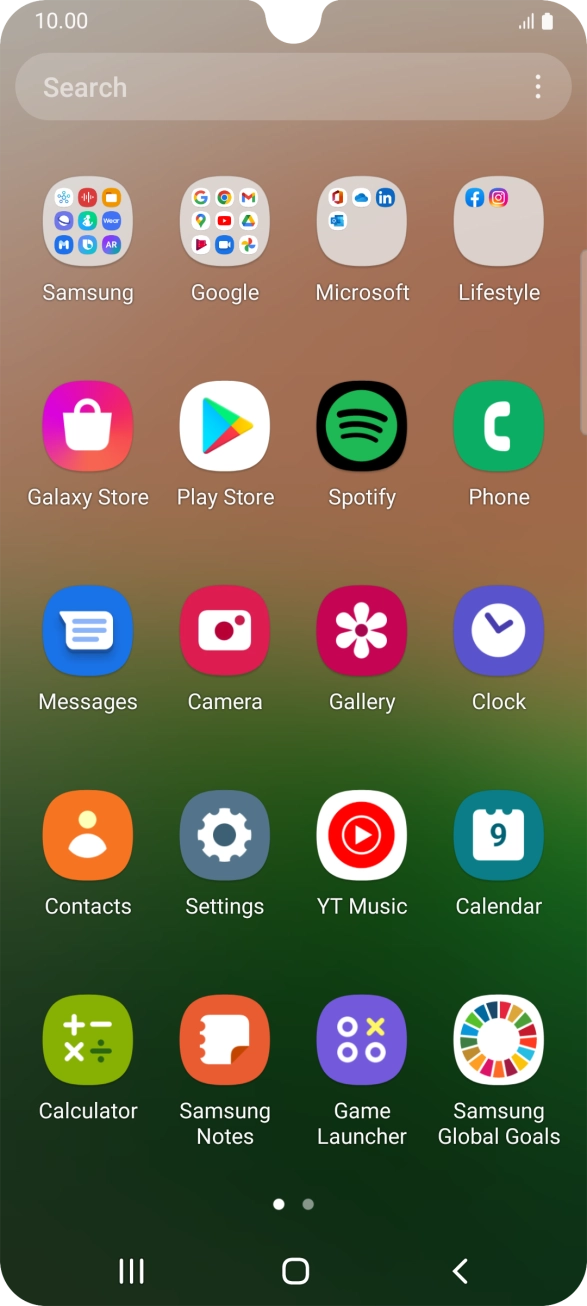 Press Samsung. Press Samsung.