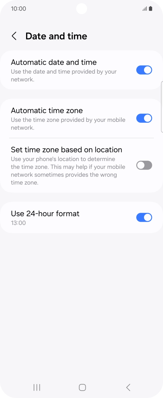 Press the Home key to return to the home screen.