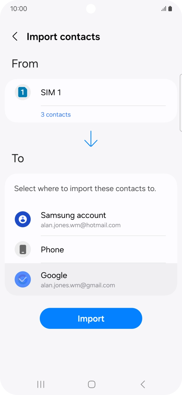 Press Import. Press Import.