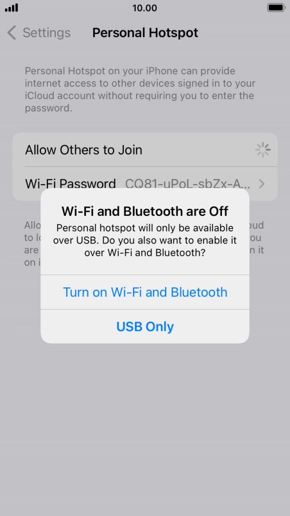 If WiFi is turned off, press Turn on Wi-Fi and Bluetooth. If WiFi is turned off, press Turn on Wi-Fi and Bluetooth.