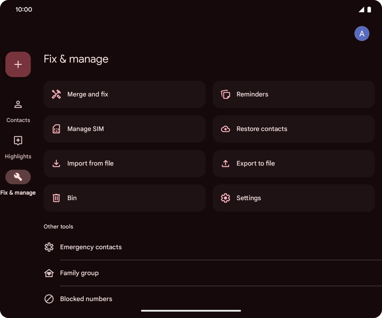 Press Manage SIM. Press Manage SIM.