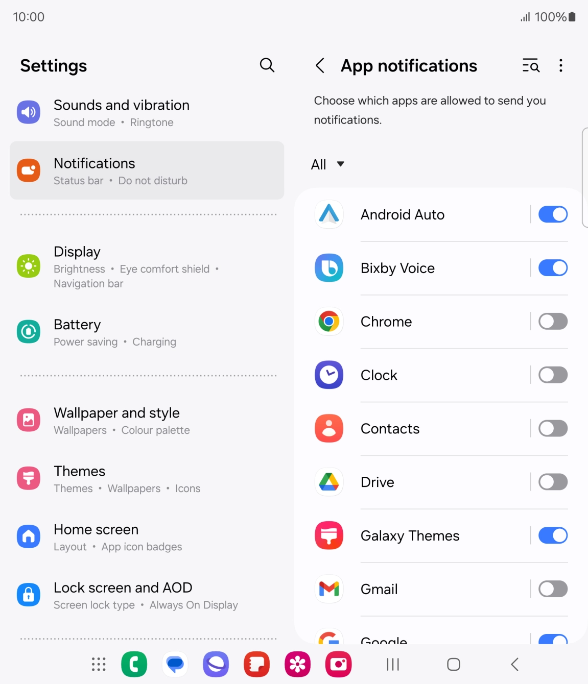 Press the drop down list.