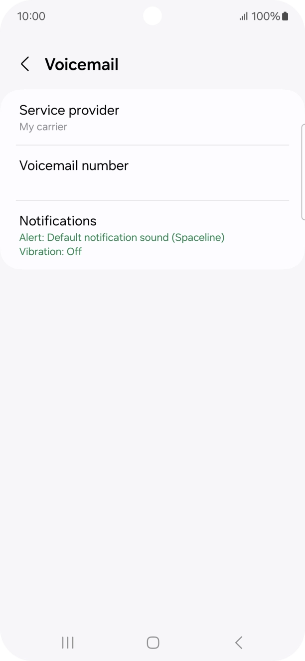 Press Voicemail number. Press Voicemail number.