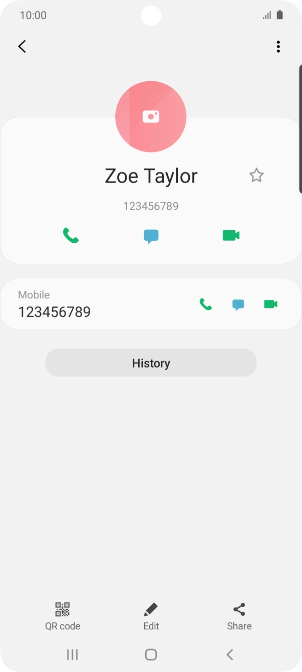 Press the Home key to return to the home screen.