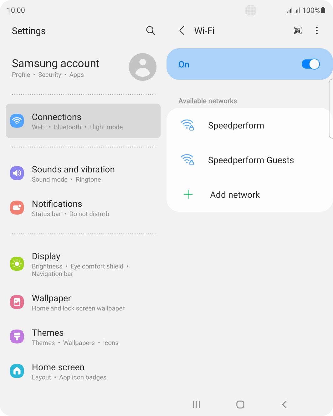 Press the menu icon. Press the menu icon.