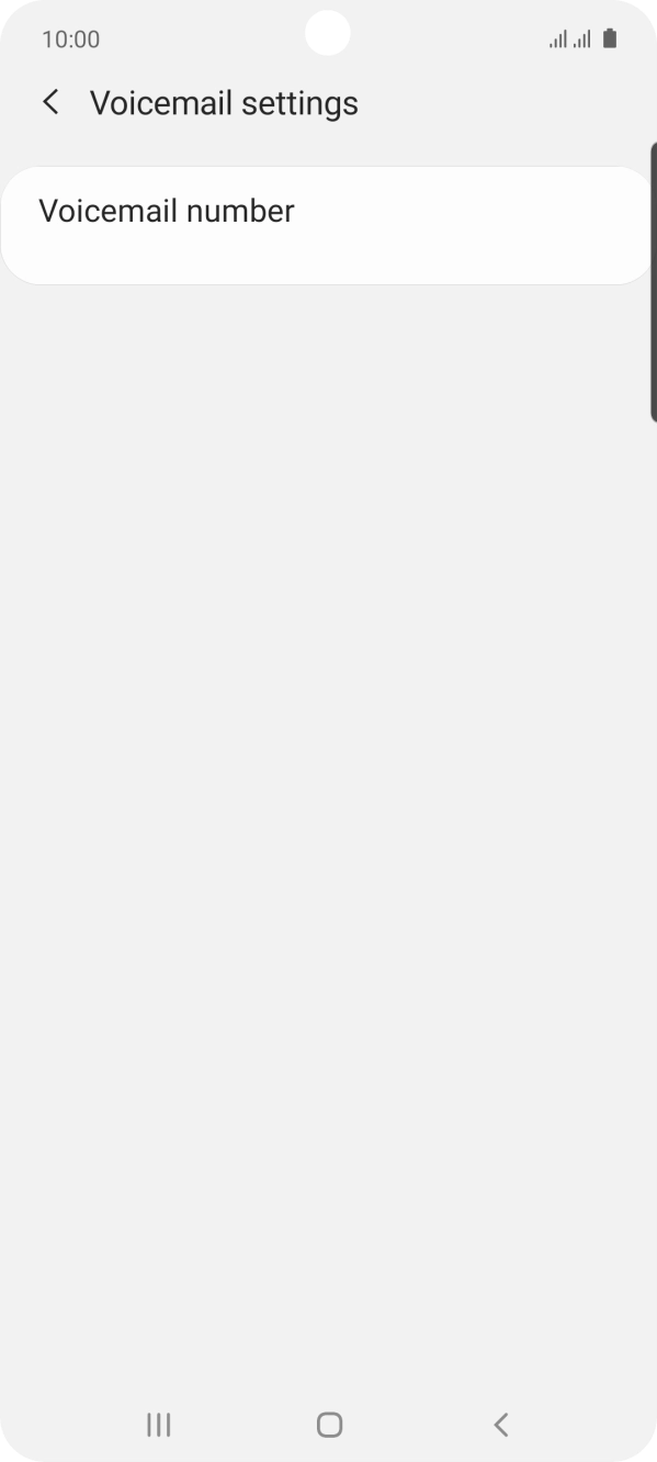 Press Voicemail number.