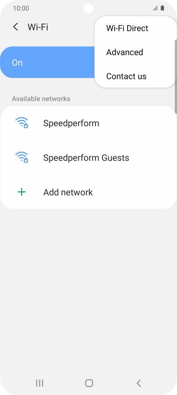 Press Advanced. Press Advanced.
