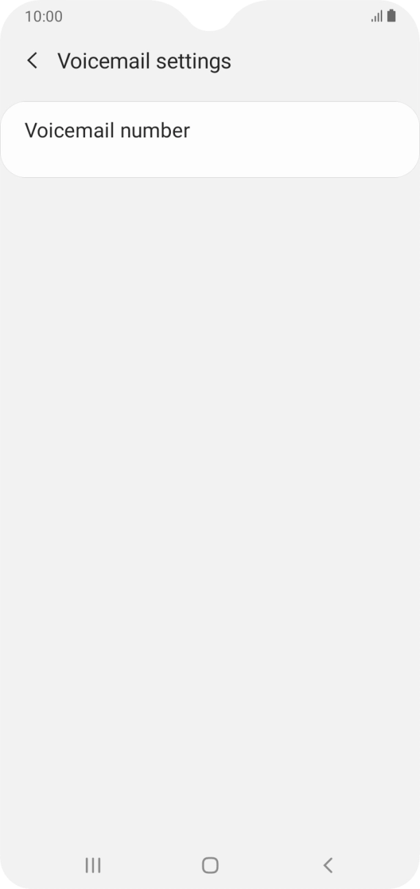 Press Voicemail number.