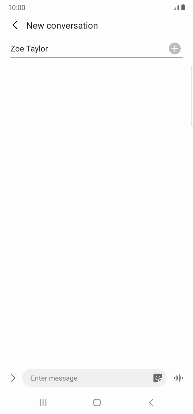 Press the text input field and write the text for your picture message. Press the text input field and write the text for your picture message.