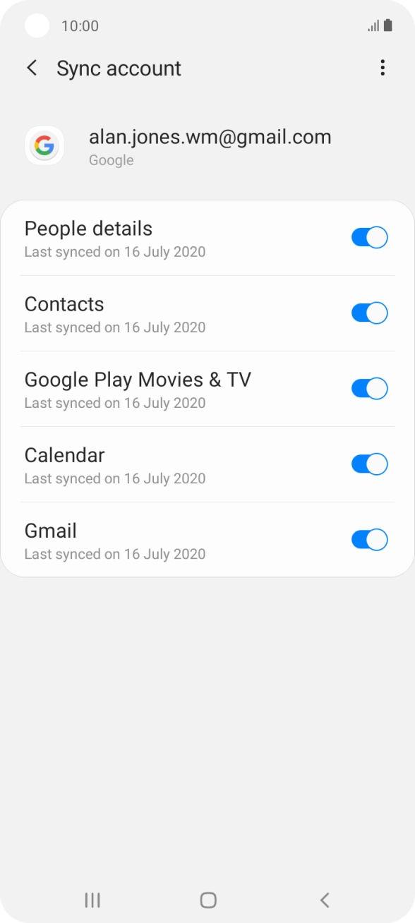 Press the Home key to return to the home screen.