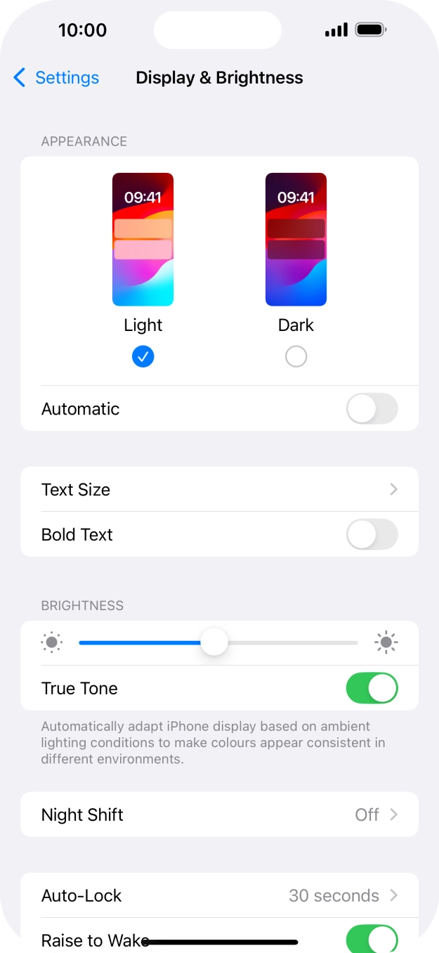 Press Dark. Press Dark.
