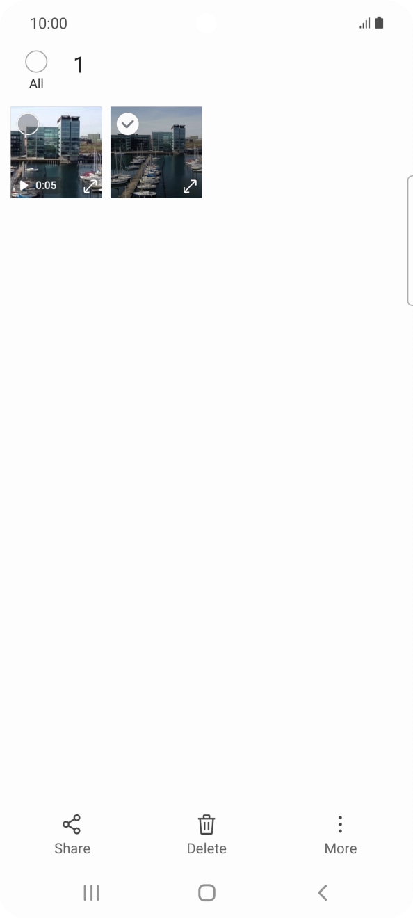 Press the field above 'All'. Press the field above 'All'.