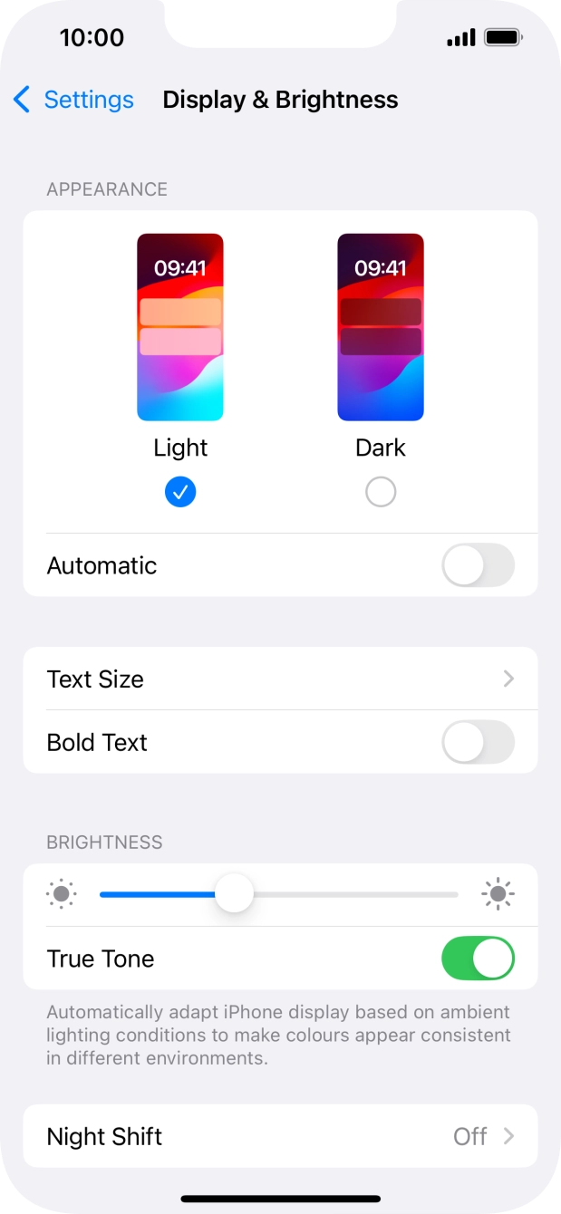 Press Dark. Press Dark.