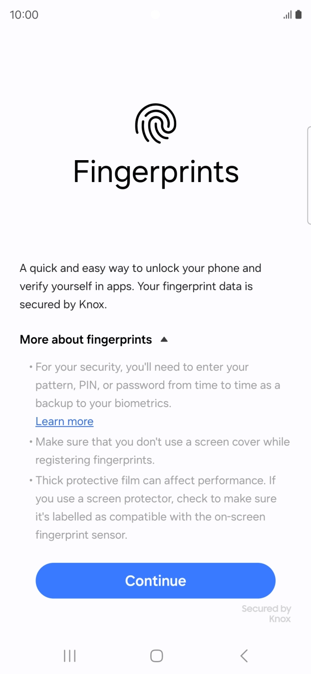 Press Continue. Press Continue.