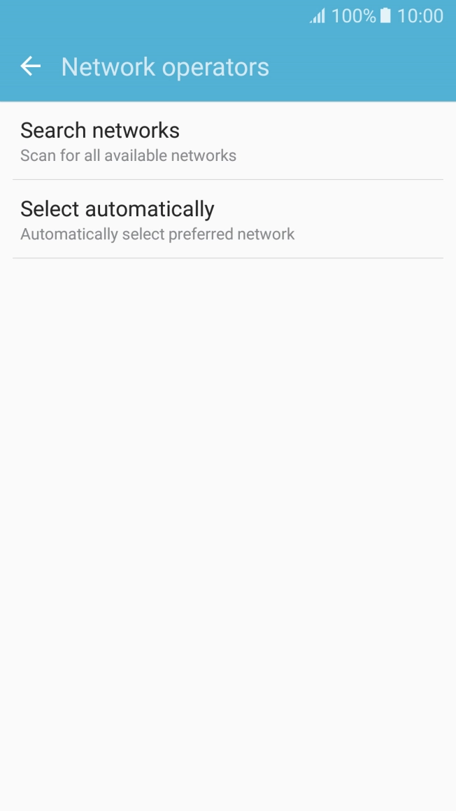 Press Search networks and your phone will search for networks.