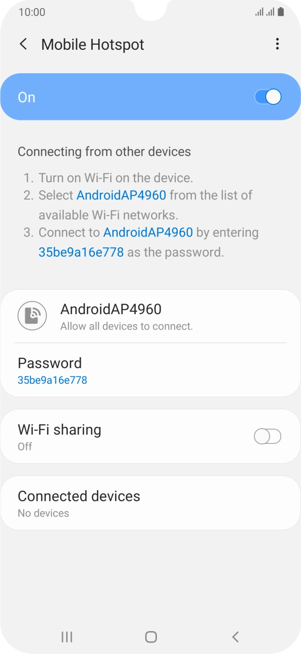 Press the Home key to return to the home screen.