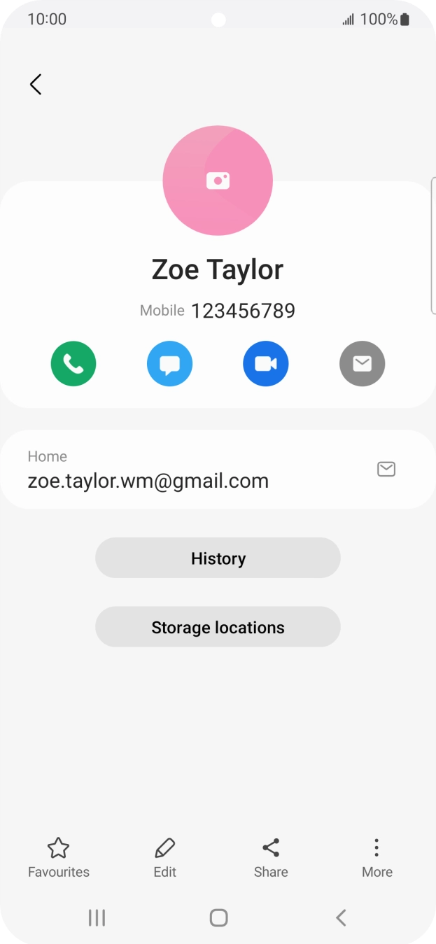 Press the call icon.