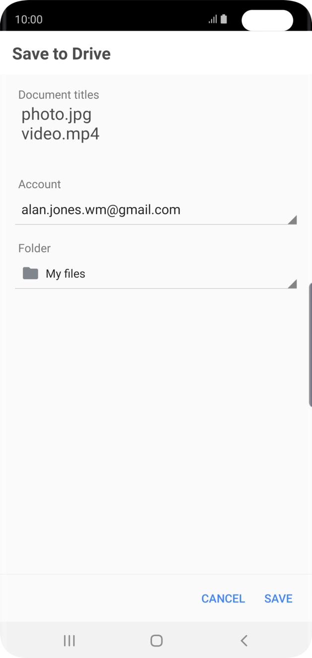 Press SAVE. Press SAVE.