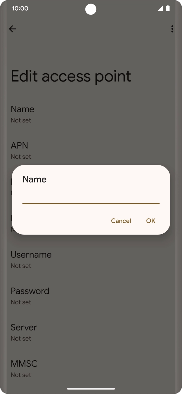Key in O2 UK MMS and press OK. Key in O2 UK MMS and press OK.