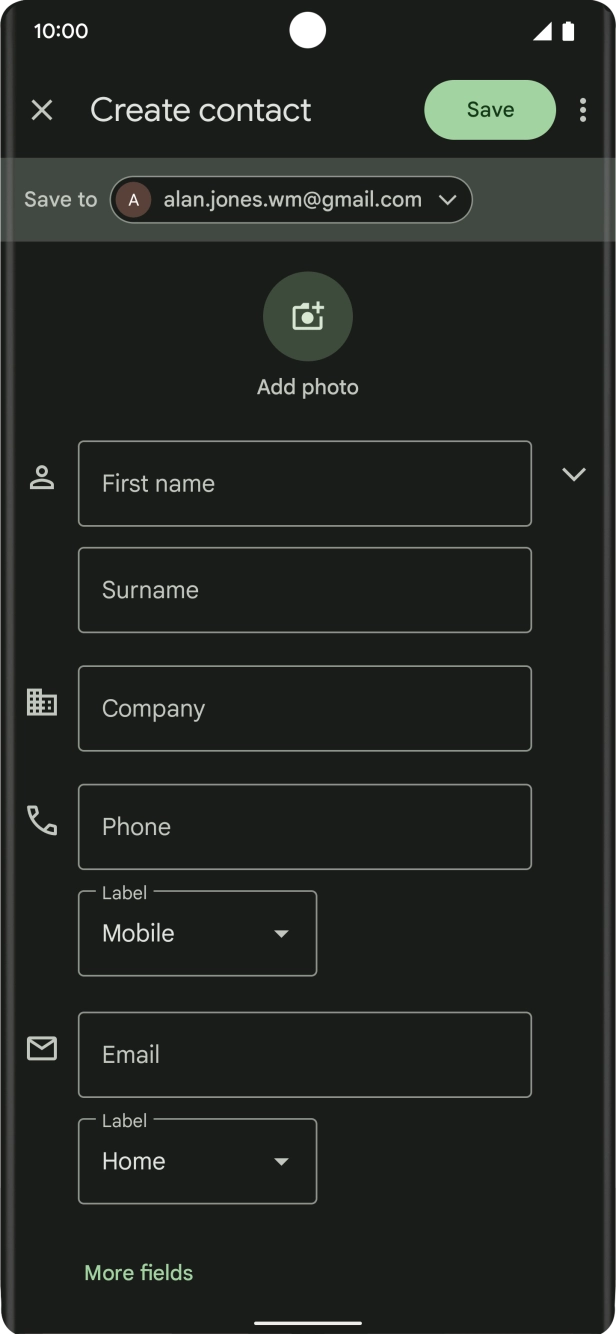 Press the drop down list next to 'Save to'.