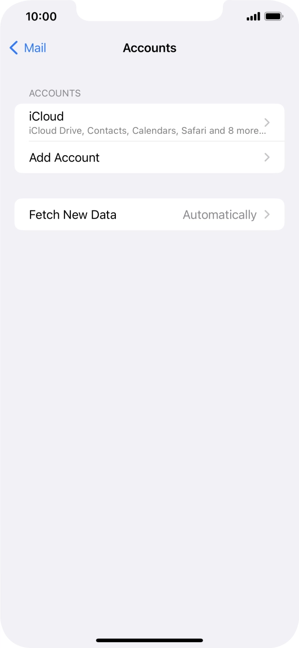 Press Add Account. Press Add Account.