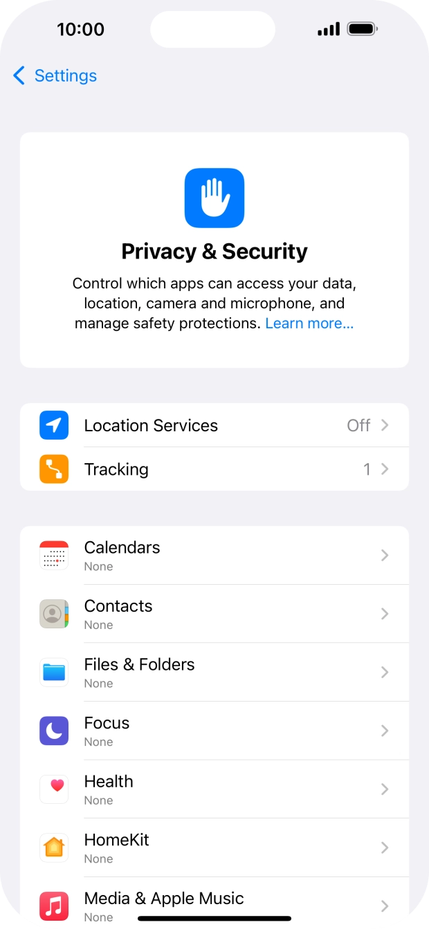 Press Location Services. Press Location Services.
