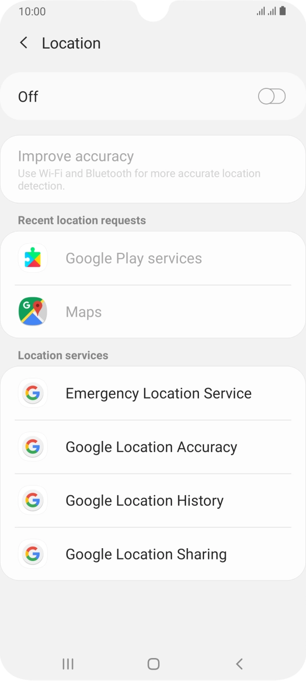 Press the indicator to turn the function on or off.