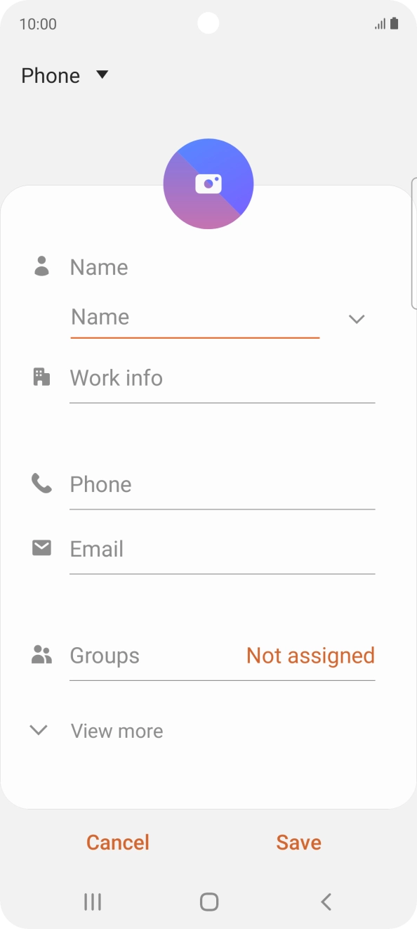 Press the address book drop down list.