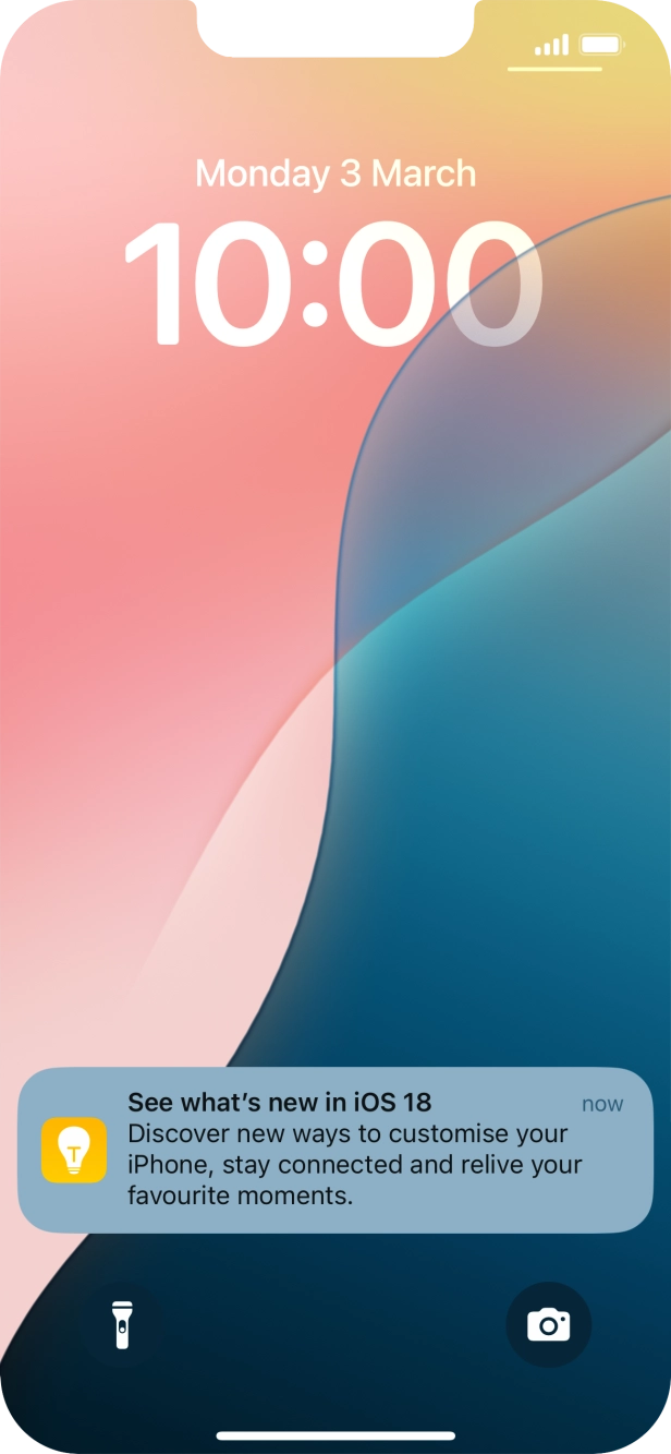 Press the required notification and follow the instructions on the screen to use the selected function. Press the required notification and follow the instructions on the screen to use the selected function.