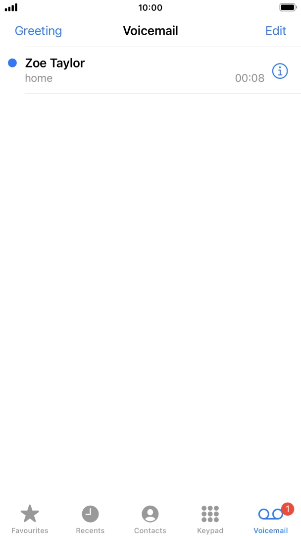 Press the required message. Press the required message.