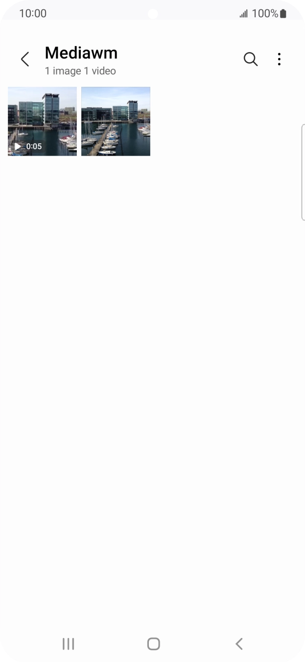 Press and hold any picture or video clip. Press and hold any picture or video clip.