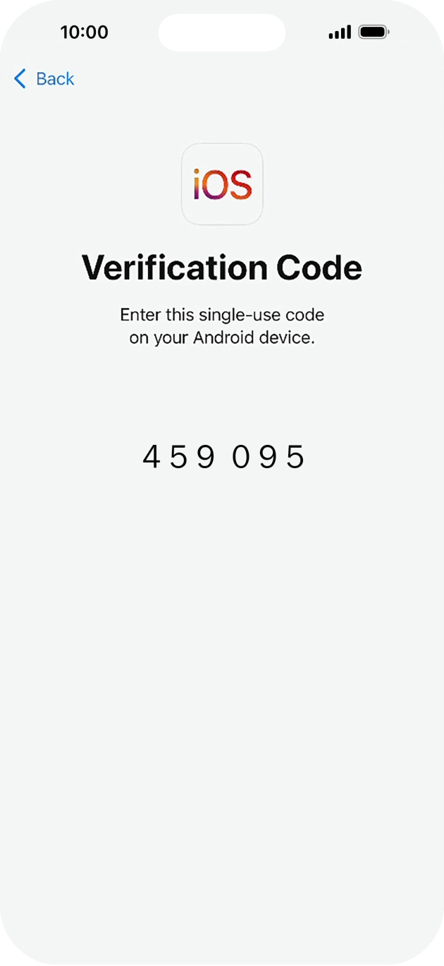Follow the instructions on the screen and in the 'Move to iOS' app to transfer the content from the Android phone to your phone and set up your phone and prepare it for use.