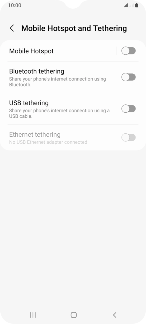 Press Mobile Hotspot. Press Mobile Hotspot.
