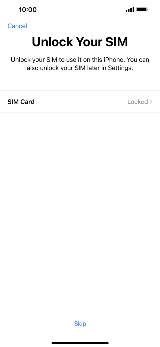 Press SIM Card.