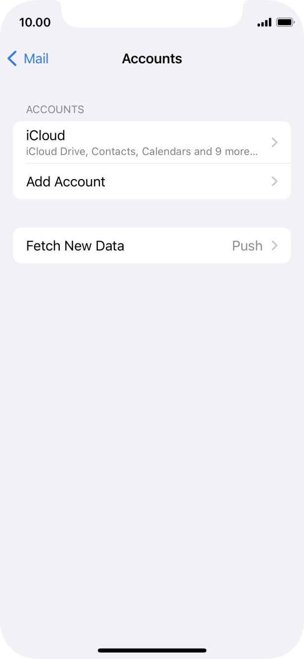 Press Add Account. Press Add Account.