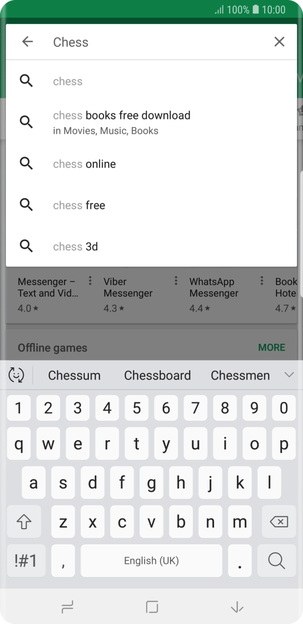 Key in the name or subject of the required app and press the search icon. Key in the name or subject of the required app and press the search icon.