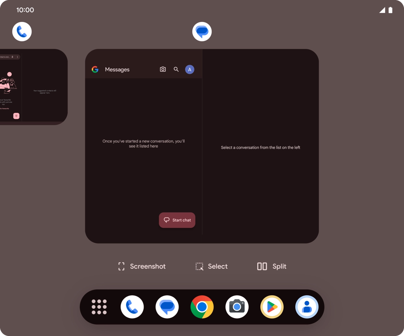 To end one running application, slide your finger upwards on the required application.