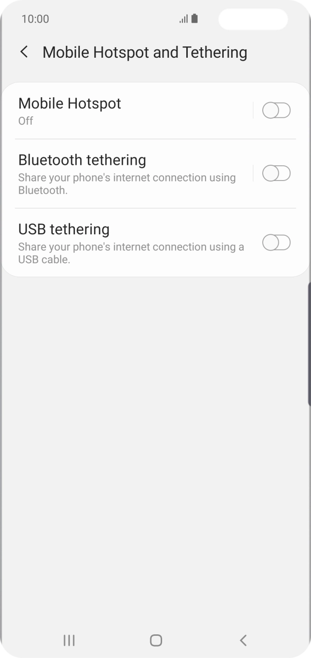 Press Mobile Hotspot. Press Mobile Hotspot.