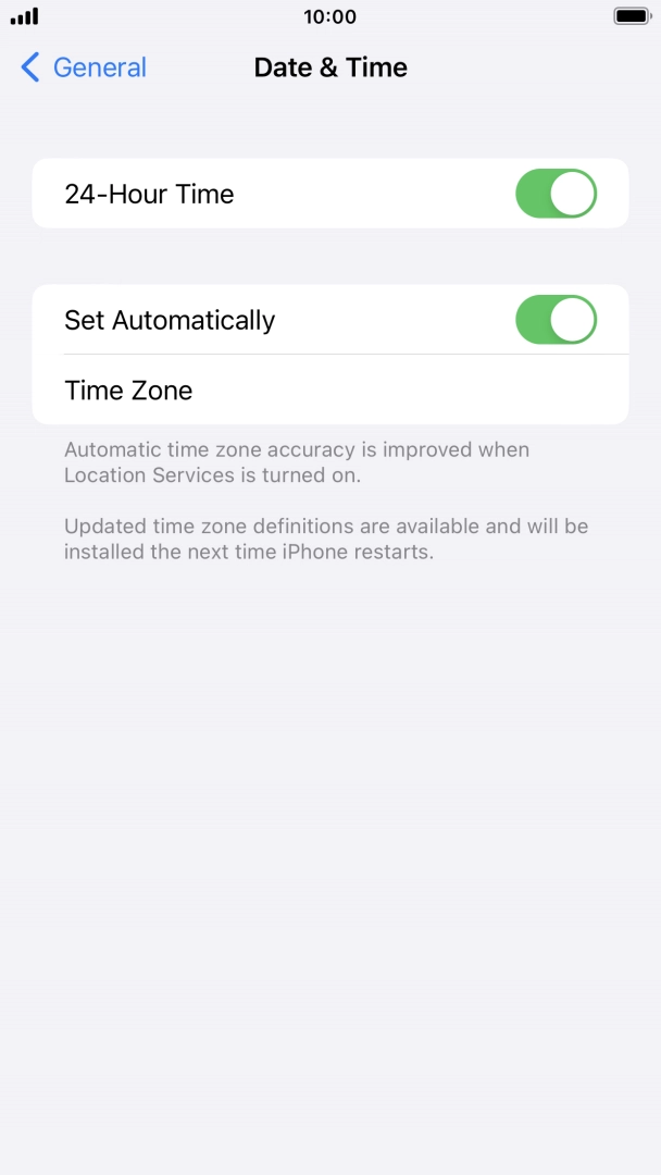 Press the Home key to return to the home screen.