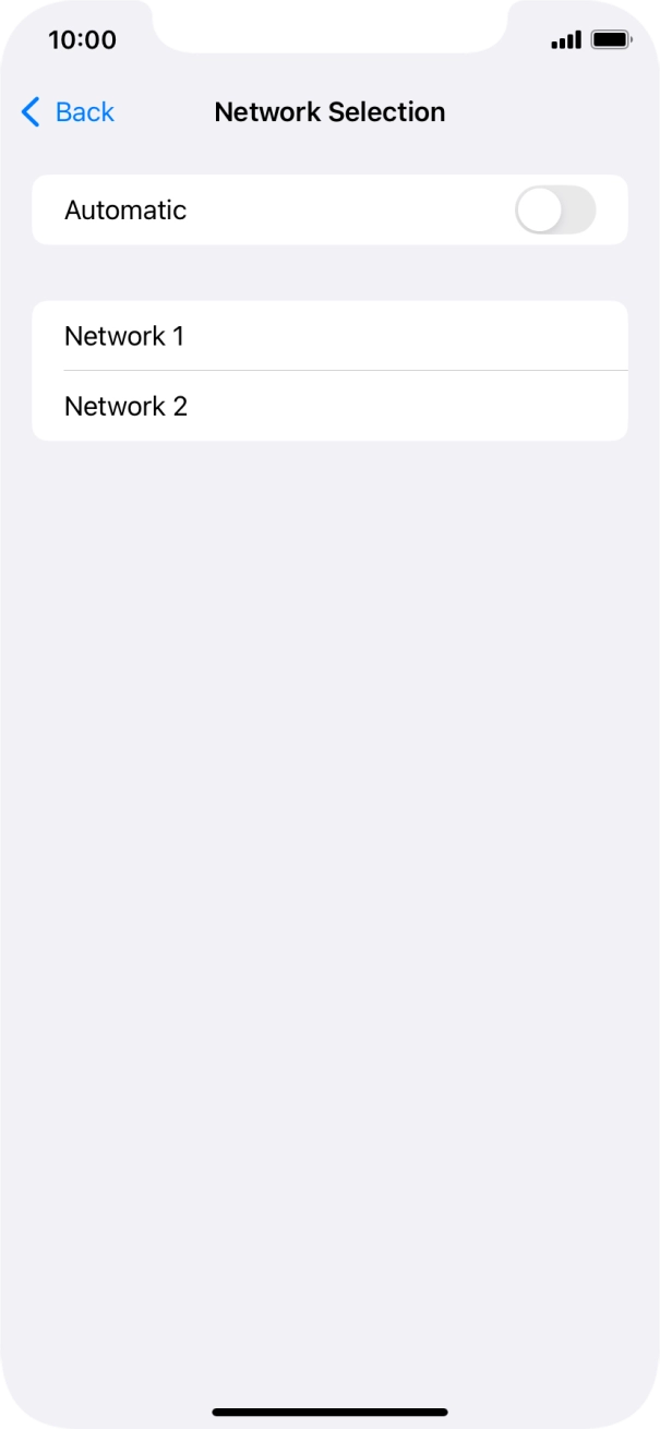If you turn off the function, press the required network. If you turn off the function, press the required network.