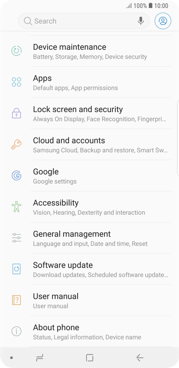 Press Cloud and accounts. Press Cloud and accounts.
