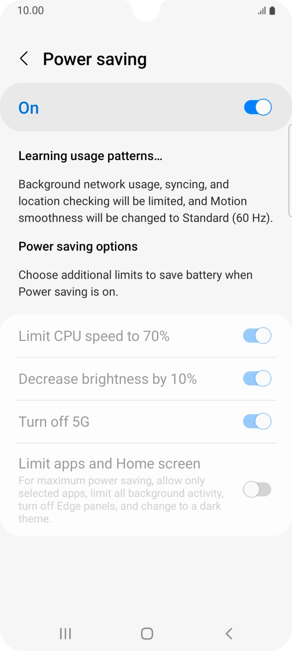 Press the Home key to return to the home screen.