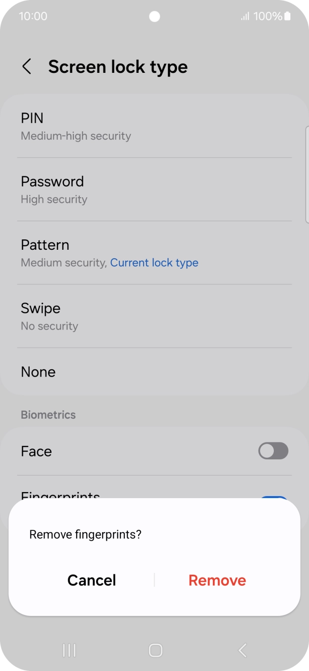 Press Remove. Press Remove.