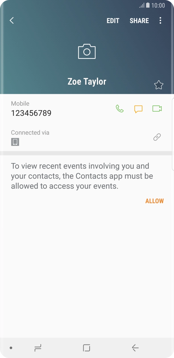 Press the Home key to return to the home screen.