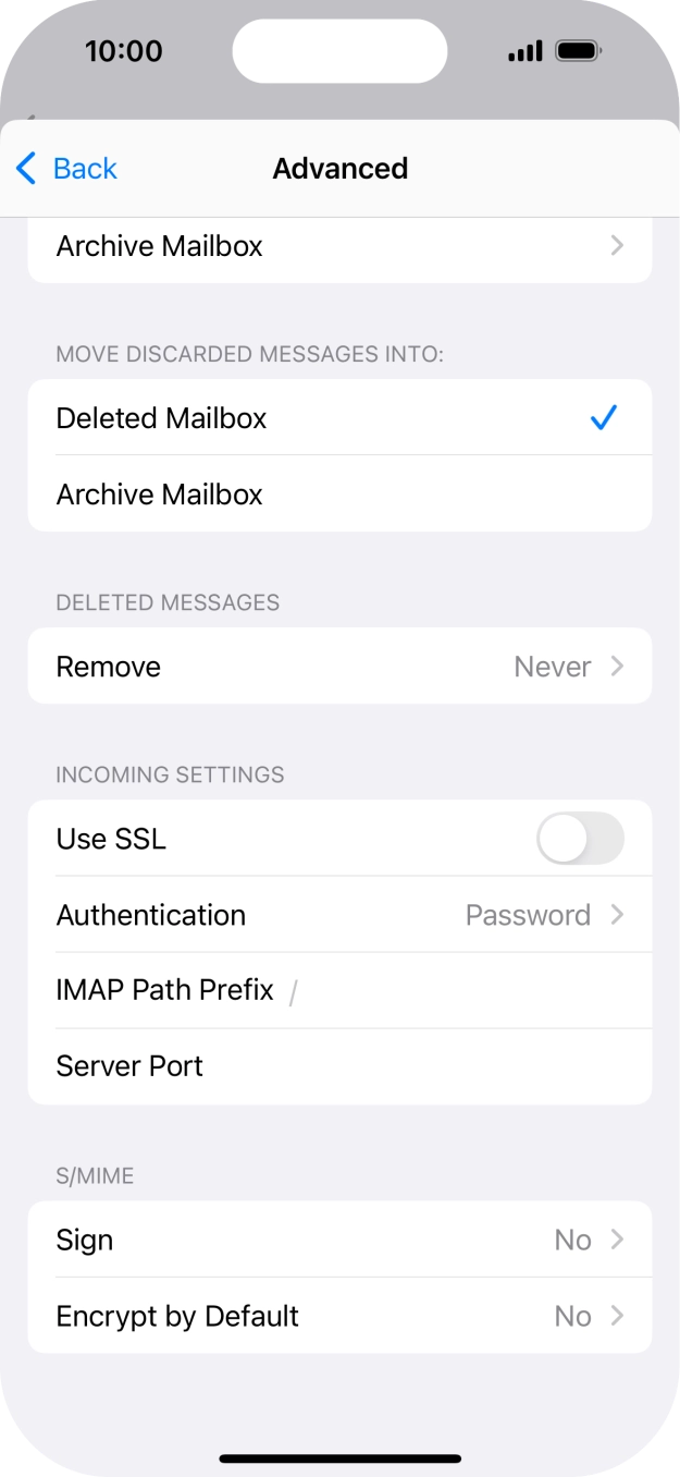 Press the indicator next to 'Use SSL' to turn on the function. Press the indicator next to 'Use SSL' to turn on the function.