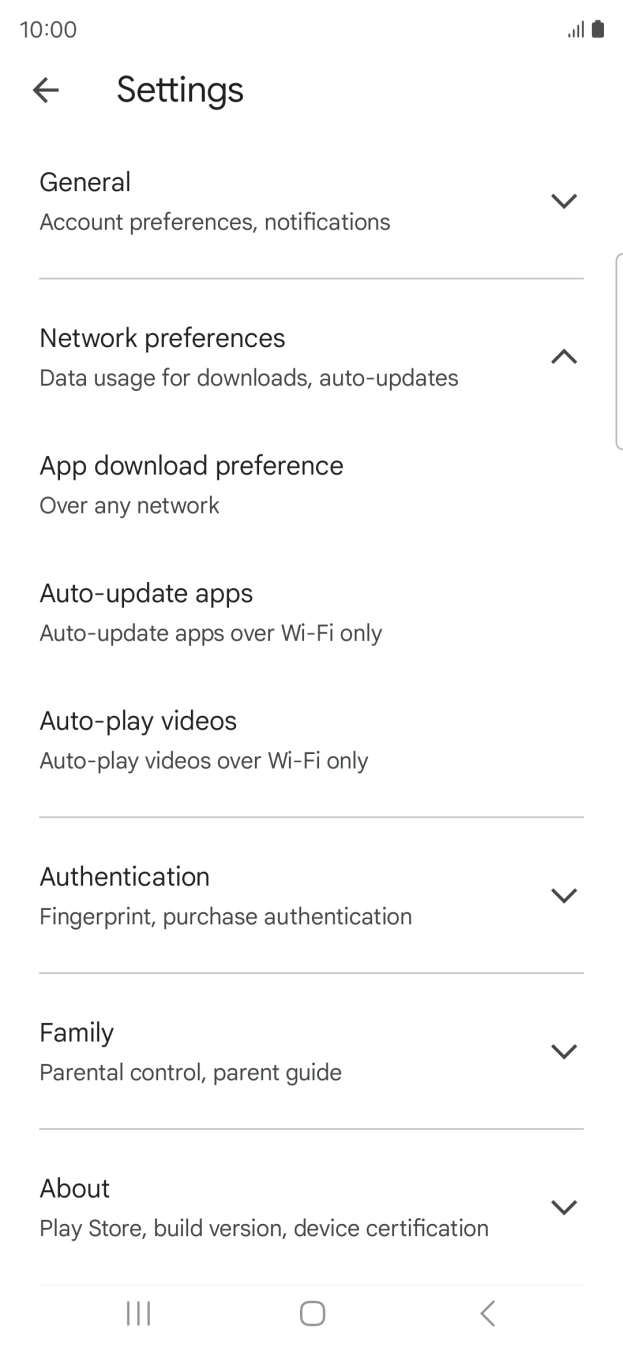 Press Auto-update apps. Press Auto-update apps.