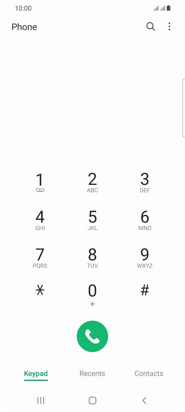 Press the menu icon. Press the menu icon.
