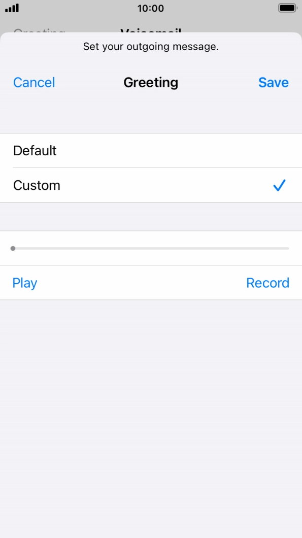 Press Play to play back your greeting. Press Play to play back your greeting.