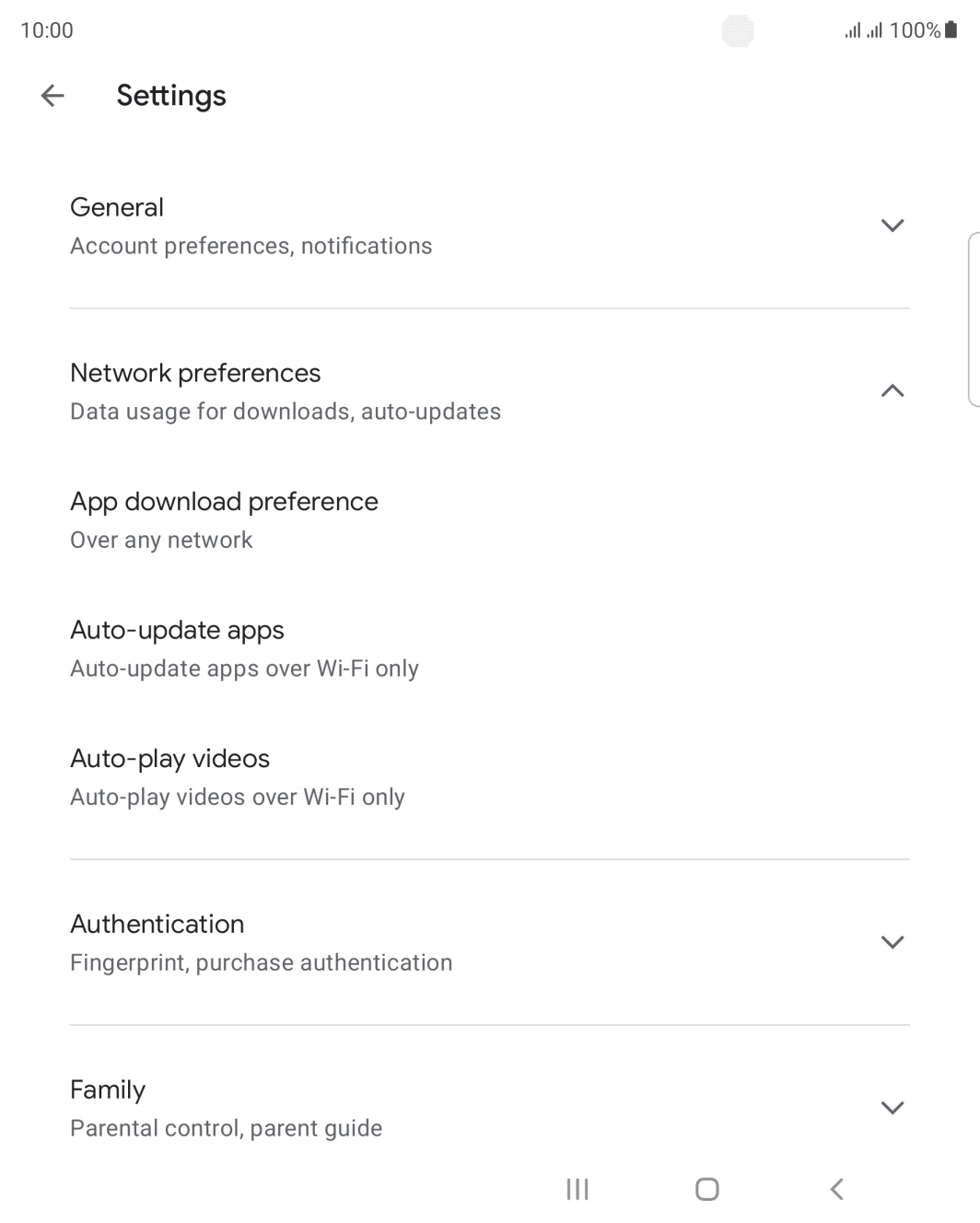 Press Auto-update apps. Press Auto-update apps.